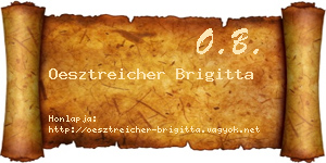 Oesztreicher Brigitta névjegykártya